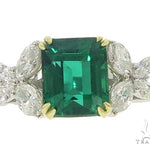 Butterfly Emerald Gemstone Diamond Ring 49351 - Image 1
