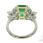 Butterfly Emerald Gemstone Diamond Ring 49351 - Image 4