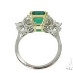Butterfly Emerald Gemstone Diamond Ring 49351 - Image 5