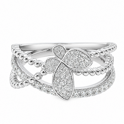 Butterfly Bloom Diamond Ring 71675