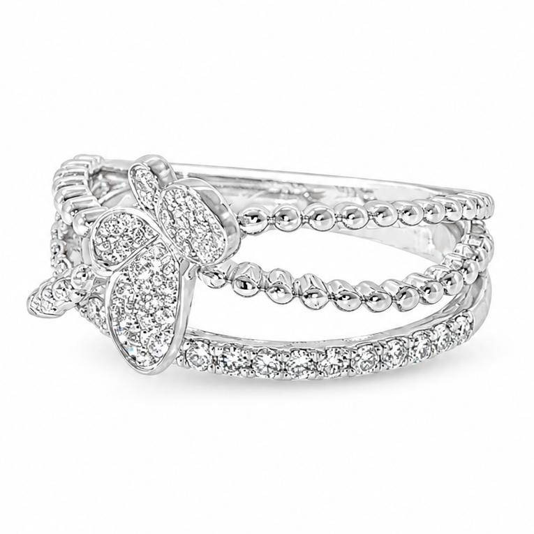 Butterfly Bloom Diamond Ring 71675