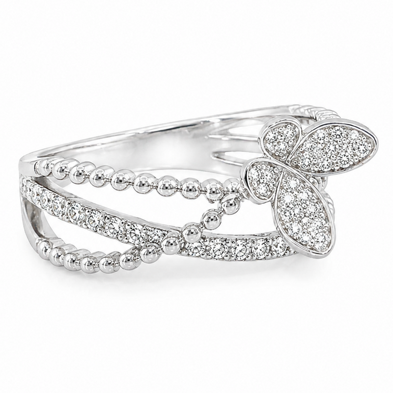 Butterfly Bloom Diamond Ring 71675