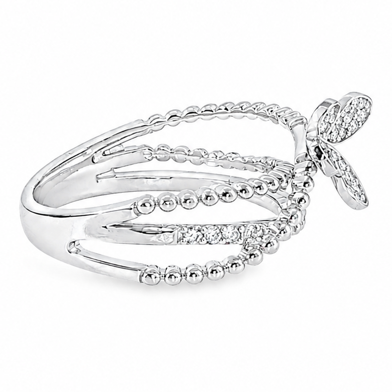 Butterfly Bloom Diamond Ring 71675