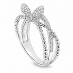 Butterfly Bloom Diamond Ring 71675