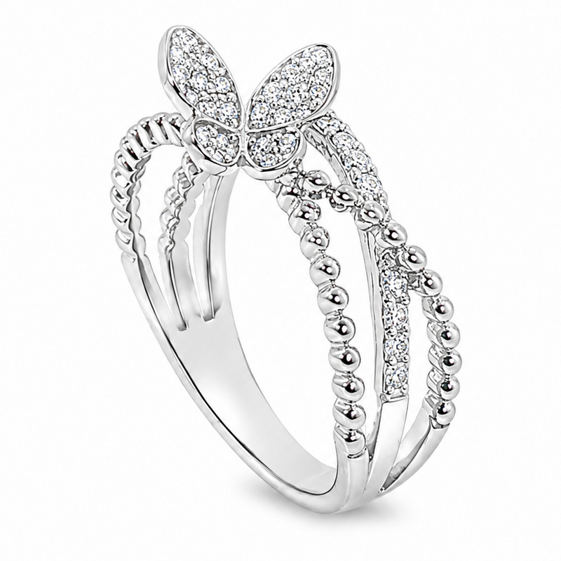 Butterfly Bloom Diamond Ring 71675