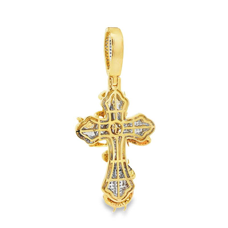 Large Thorned Fleur de Liscross Pendant 71315