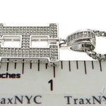 CZ Silver Initial(H) Pendant 24 Inches Franco Chain Set 58476 - Image 5