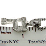 CZ Silver Initial(P) Pendant 24 Inches Franco Chain Set 58484 - Image 5