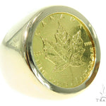 Canadian Leaf Gold Coin Ring 45401 - Image 2