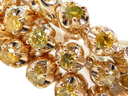 18K Gold Canary Diamond Bracelet, photo 3 of 7