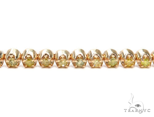18K Gold Canary Diamond Bracelet, photo 4 of 7