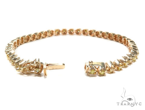 18K Gold Canary Diamond Bracelet, photo 6 of 7