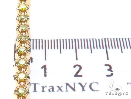 18K Gold Canary Diamond Bracelet, photo 7 of 7