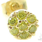 Canary Flower Earrings 5348 - Image 2