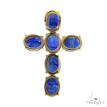 Celestial Blue Oval Sapphire Cross 69591 - Image 4