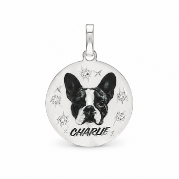 Celestial Companion Pendant in .925 sterling silver