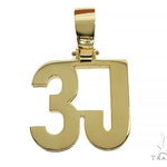 18K Yellow Gold Custom Made 3J Pendant 66061 - Image 1