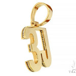18K Yellow Gold Custom Made 3J Pendant 66061 - Image 2
