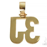 18K Yellow Gold Custom Made 3J Pendant 66061 - Image 3