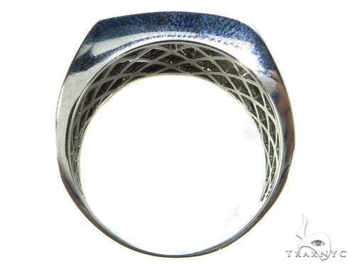 10K Gold Channel Black Diamond Ring, photo 5 of 7