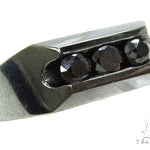 Channel Black Diamond Silver Ring 39274 - Image 1