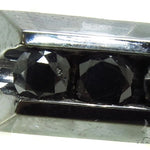 Channel Black Diamond Silver Ring 39274 - Image 3