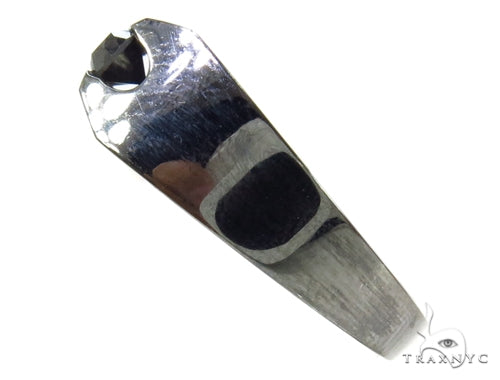 Channel Black Diamond Silver Ring 39274 - Image 4