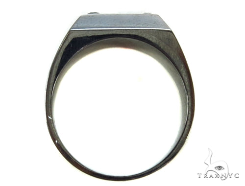 Channel Black Diamond Silver Ring 39274 - Image 7