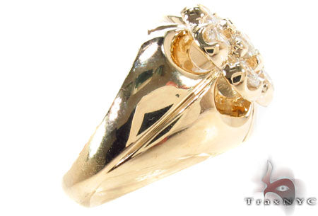 14K Gold Channel Crown Ring, photo 4 of 7