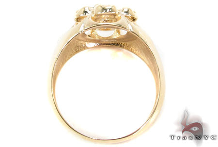 14K Gold Channel Crown Ring, photo 5 of 7