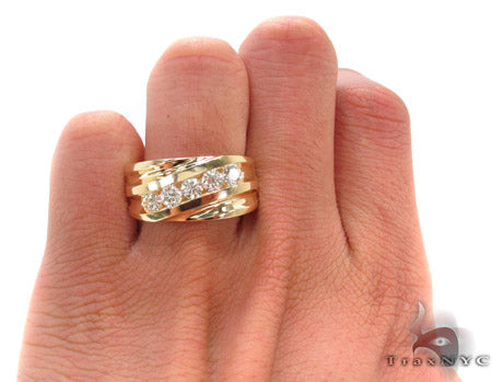 14K Gold Channel Diamond Ring, photo 7 of 7
