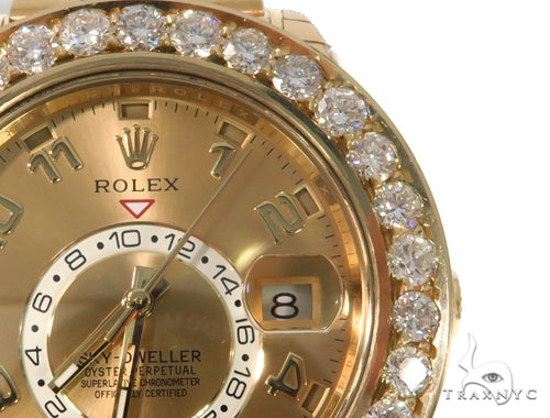 Channel Diamond Rolex Oyster Perpetual Sky-Dweller Watch 49177 - Image 3