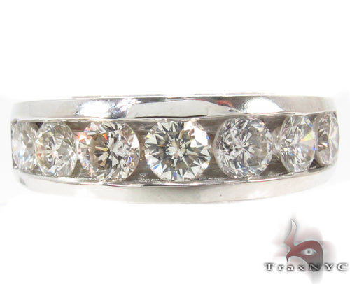 Channel Diamond Wedding Ring 34094 - Image 2