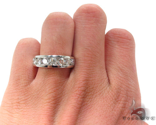 Channel Diamond Wedding Ring 34094 - Image 7