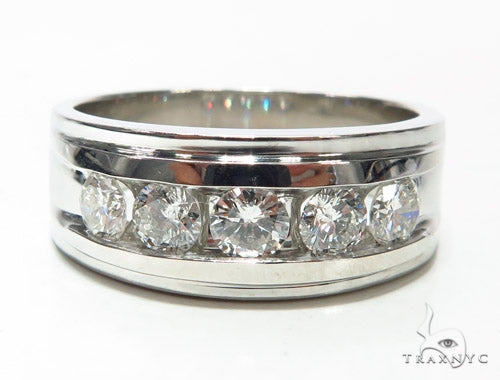 Channel Diamond Wedding Ring 41766 - Image 2