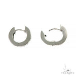 Channel Setting Hoop Huggie Earrings 66951 - Image 4