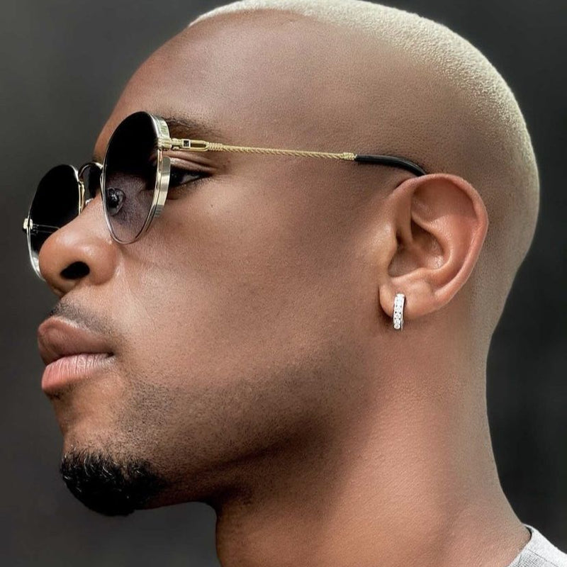 Channel Setting Hoop Huggie Earrings 66951 - Image 5