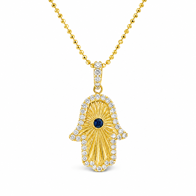 Sunburst Hamsa Pendant Set 71730