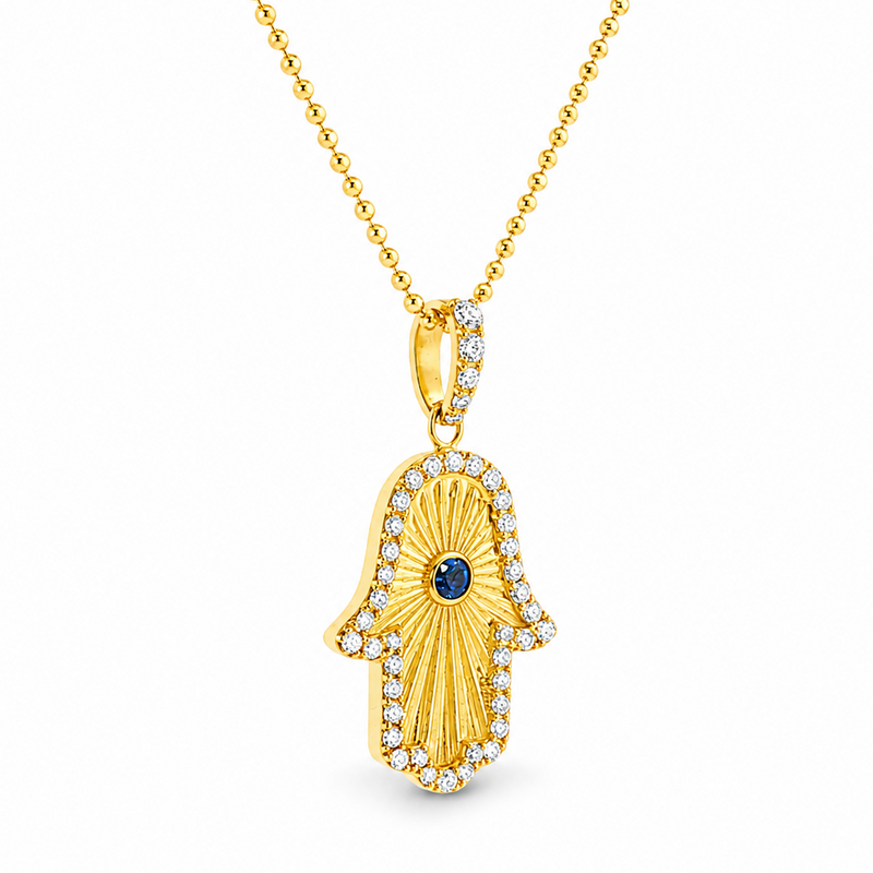Sunburst Hamsa Pendant Set 71730
