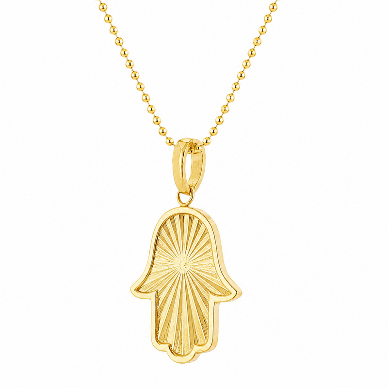 Sunburst Hamsa Pendant Set 71730