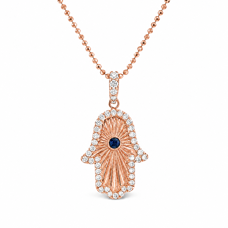 Sunburst Hamsa Pendant Set 71730