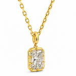 4 Ct Radiant Georgian Pendant Set 71757