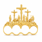 10K Triple Cross 4-Finger Ring 71776