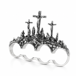 .925 Triple Cross 4-Finger Ring 71777