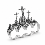.925 Triple Cross 4-Finger Ring 71777