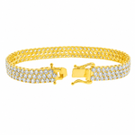 Three Row Diamond Tennis Bracelet 71692