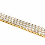 Three Row Diamond Tennis Bracelet 71692