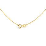 14K Gold Mini  Initial Necklace 68555