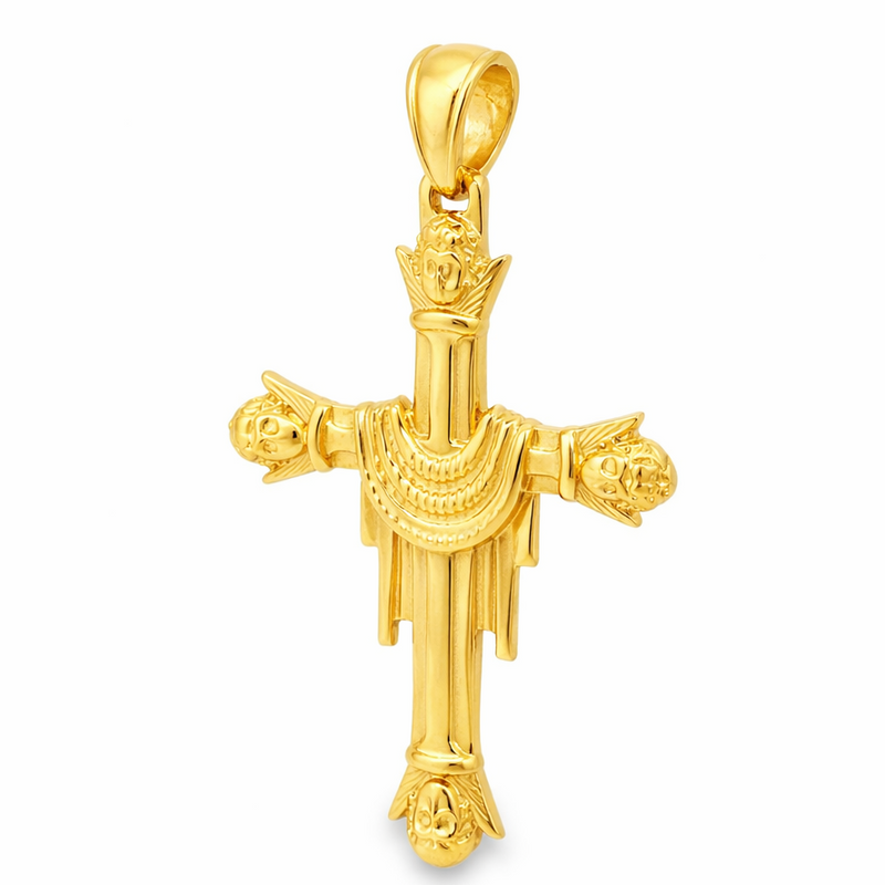 10K Gold Cross Crucifix 57088