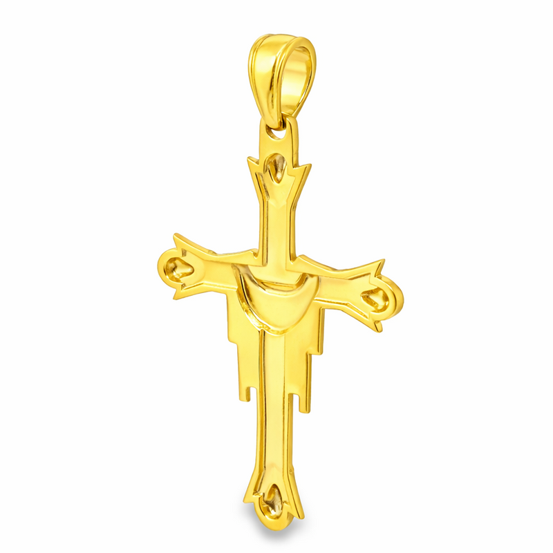10K Gold Cross Crucifix 57088 | TraxNYC